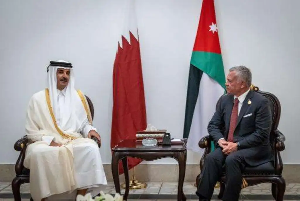 الملك: أمن قطر من أمن الأردن