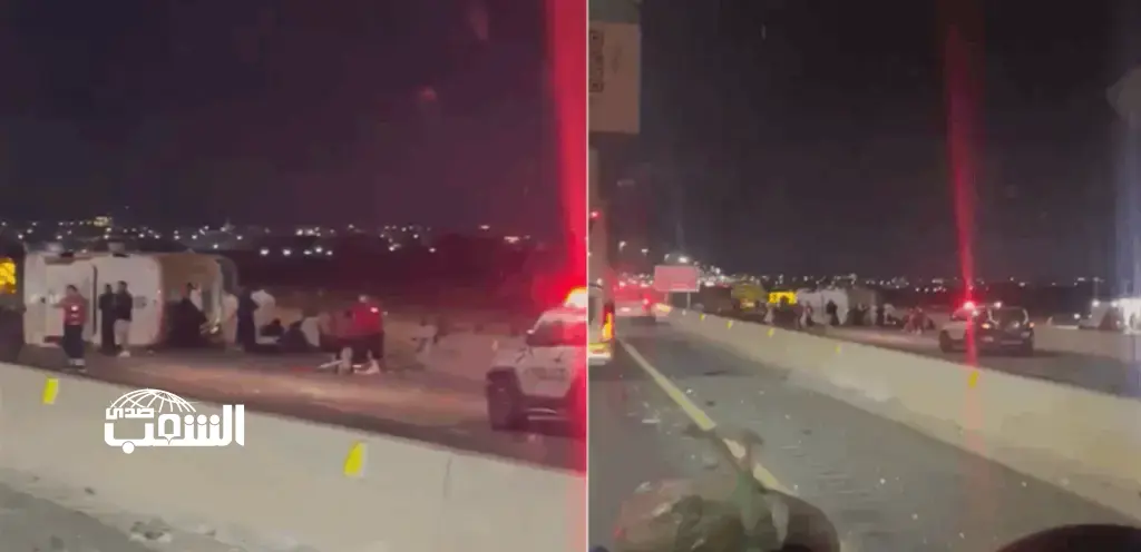في مكة .. وفاة 3 معتمرين جراء إنقلاب حافلتهم