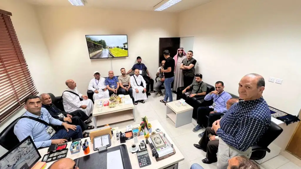 استقبال بعثة الحج في واحة حجاج معان