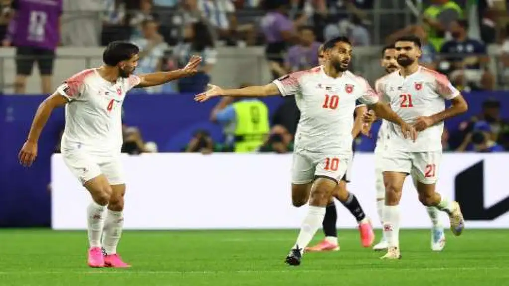 التعمري يسجل الهدف الأول للنشامى في مرمى الأرجنتين