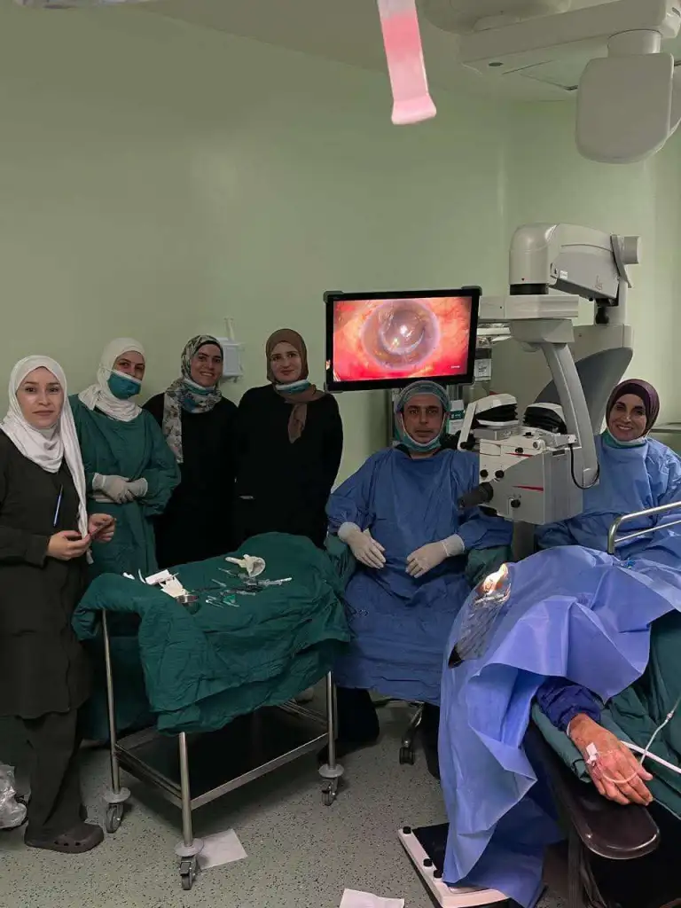 مستشفى الأميرة بسمة يسجل إنجازاً طبياً بإجراء أول عملية متخصصة لعلاج ارتفاع ضغط العين